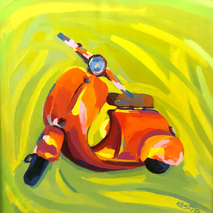Vespa in verde