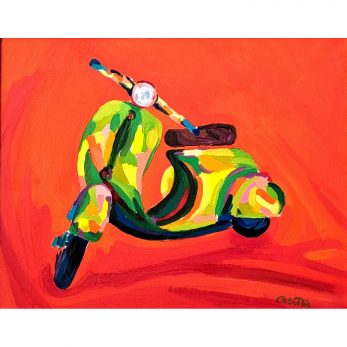Vespone in red