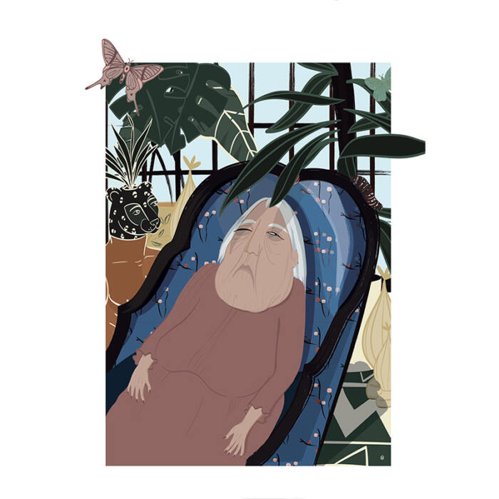 Interni con figure: luglio