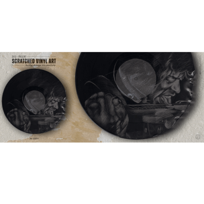 Jimi Hendrix - Scratched Vinyl Series - LATO A e B