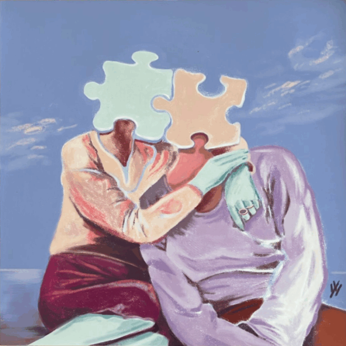 A 2-pieces puzzle: extremely hard to complete IV