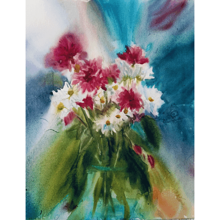 Flowers in flow