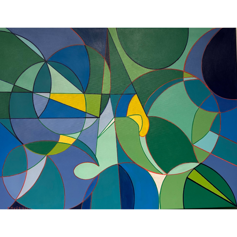 I colori del mare visti dall'oblò con la mia tavolozza