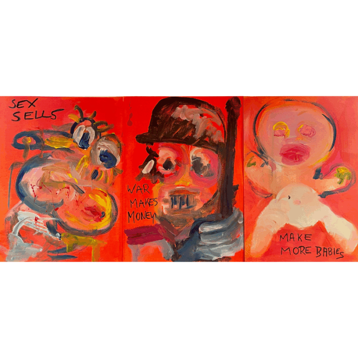 Tryptic, Sex Sells-War Makes Money-Make More Babies