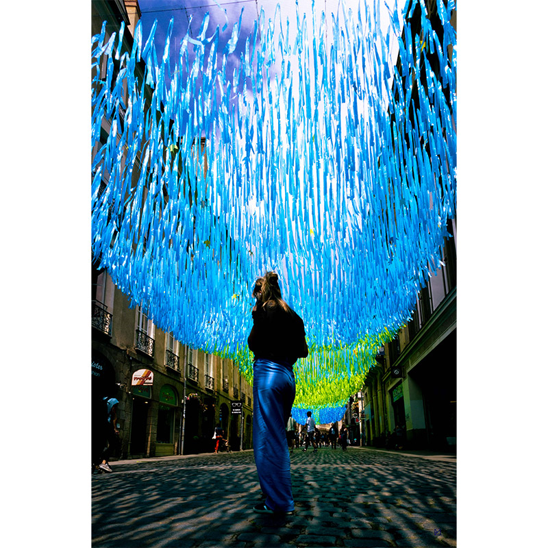 Blue rain