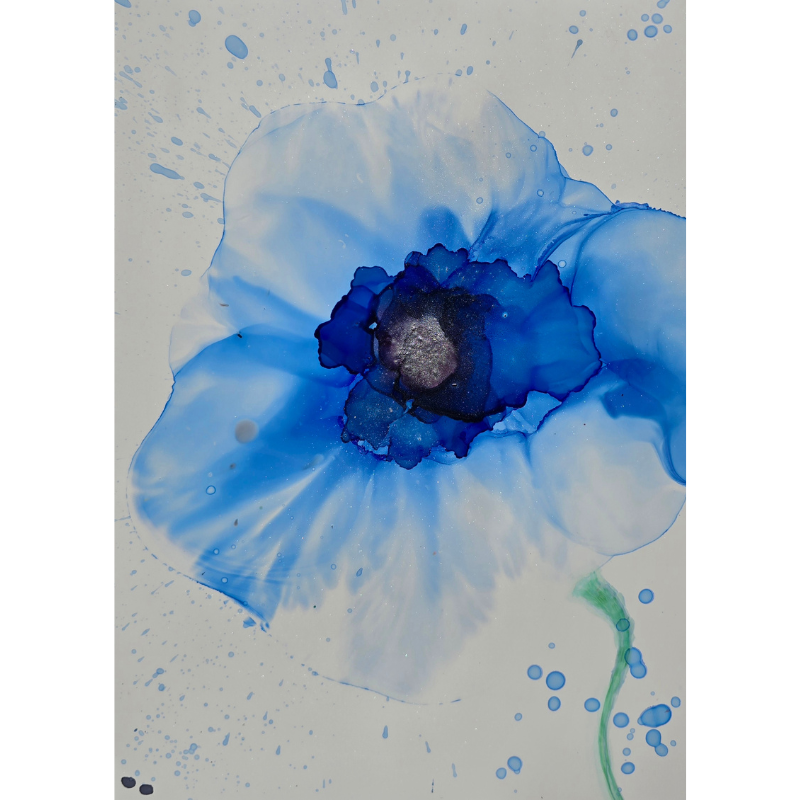 Bloom in the Gaze #16 (Blue Anemone)