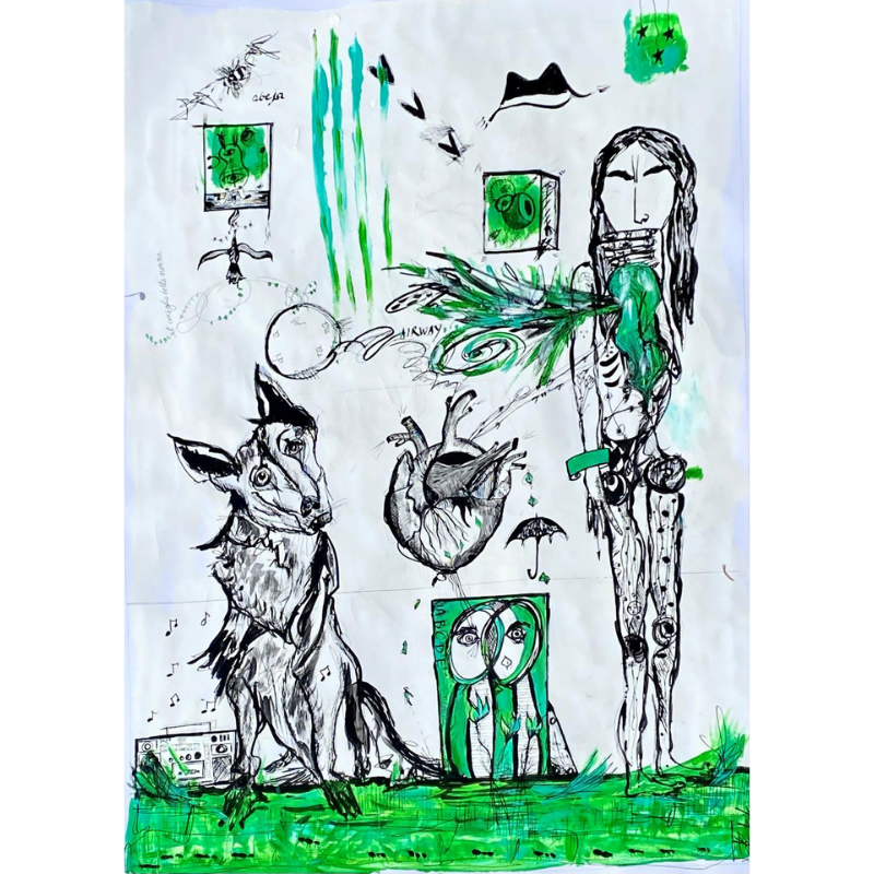 Girl With Dog