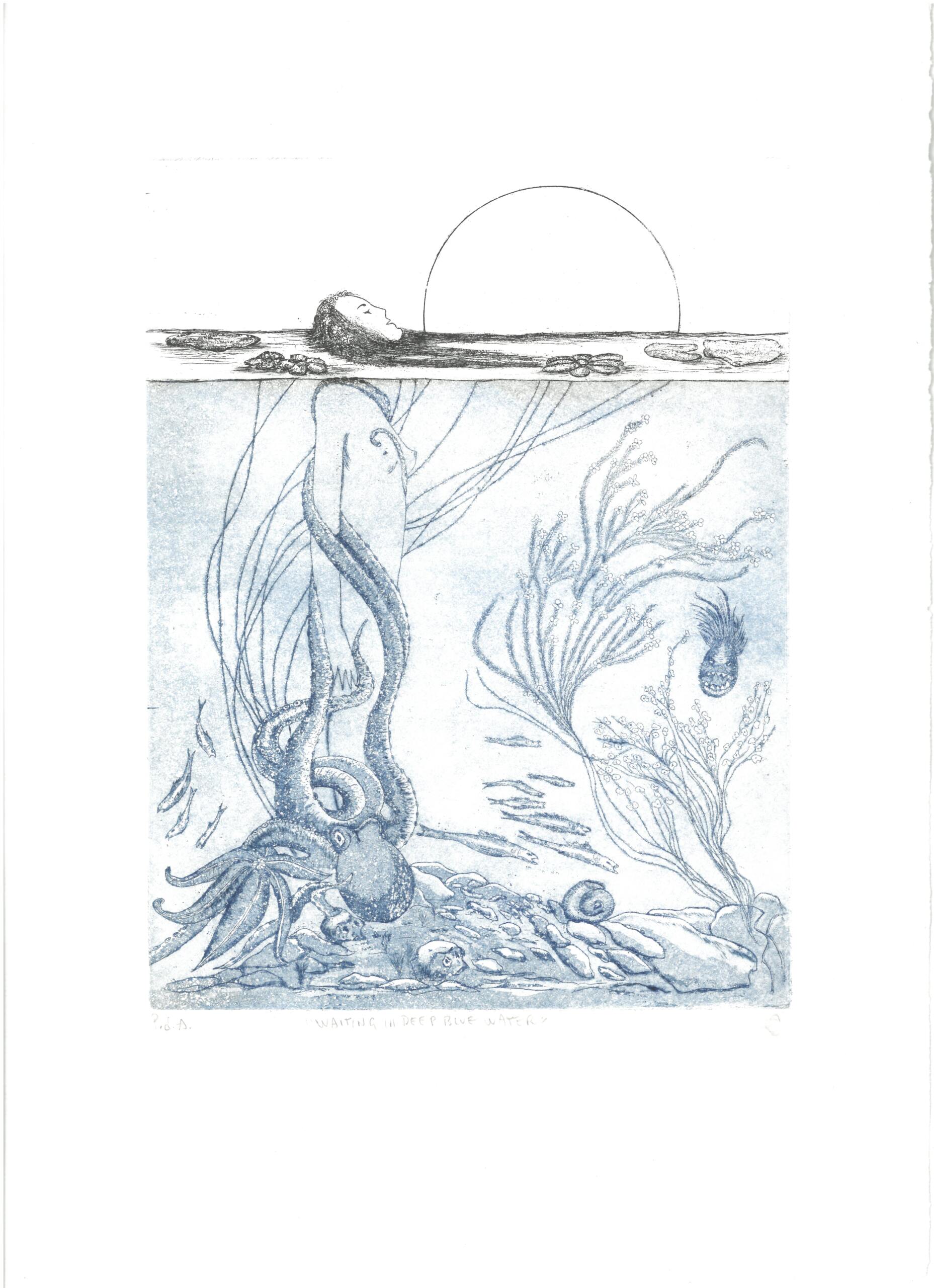 Waiting in Deep Blue Water